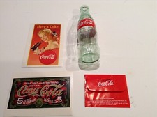 Vintage COCA-COLA Lot -  2 Postcards,  Bottle  &  receipt Envelope