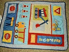 9D LN Small Wonders Road Construction Quilted Crib Comforter Quilt Warm Blanket