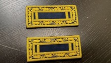 Civil War 1st Lieutenant, U.S. Staff Officer Shoulder Rank Insignia, Black - NEW