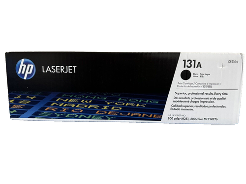 GENUINE HP LASER JET 131A BLACK TONER CARTRIDGE CF210A IN FACTORY SEALED BOX