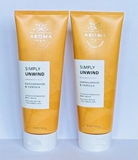 2-pack BATH BODY WORKS AROMATHERAPY SIMPLY UNWIND SANDALWOOD VANILLA CREAM