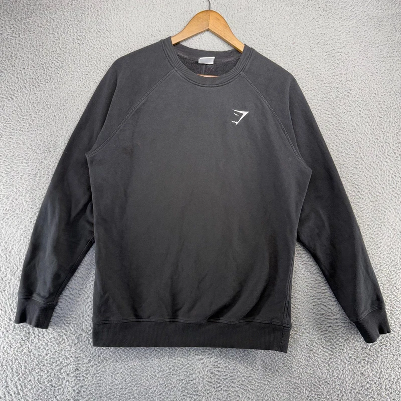 gymshark crewneck embroidered logo gym workout sweatshirt