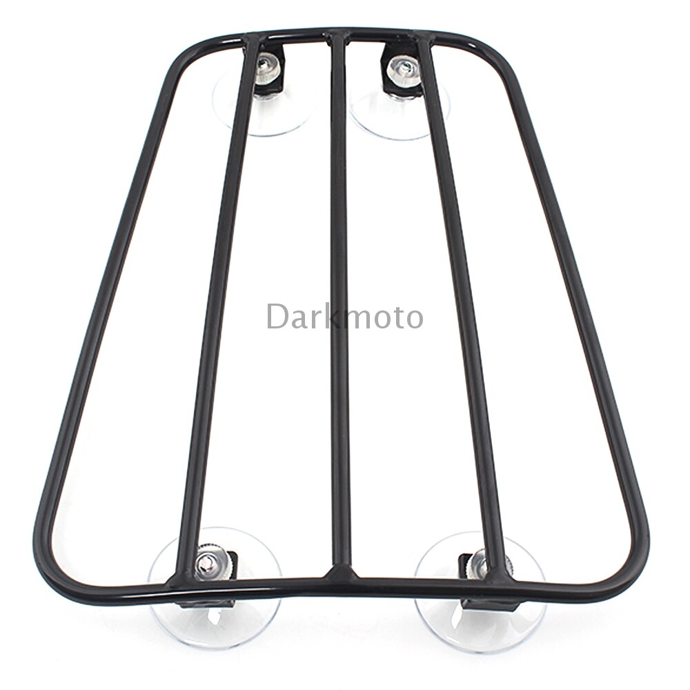 Motorcycle Black Luggage Rack Front Fuel Tank Cargo Shelf Bracket Kit