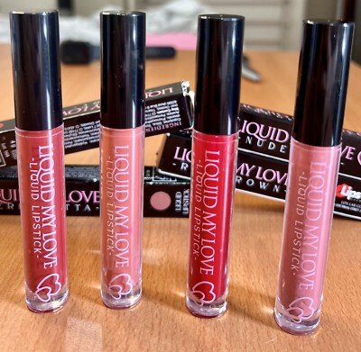 Flüssige Lippenstifte mit langer Haltbarkeit 4er Pack Lippenstifte