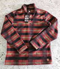 NWT John Wayne Plaid Fleece Pullover 1/4 Snap...