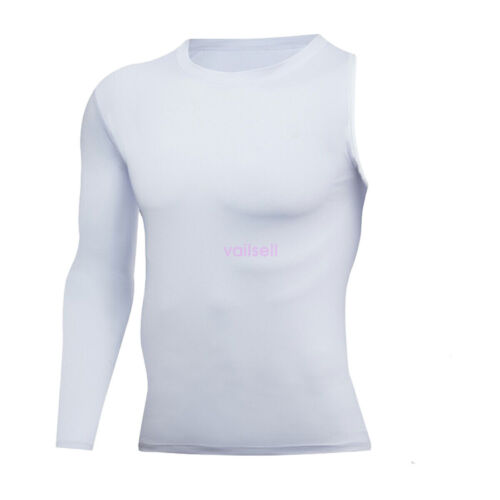 Sports Compression Shirts 1/2 Single Arm Long Sleeve Athletic Base Layer Shirt - Picture 5 of 18