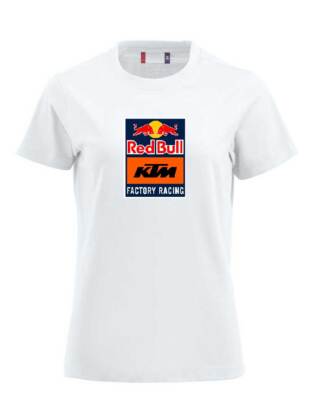 KTM RACING T-Shirt weiß personalisierbar mit Namen