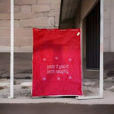 Santa Sack XL Gift Bag Christmas Drawstring Presents Felt Santa Red 28x39