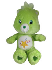 Vintage Care Bear Wish Bear Plush 15” Oopsie Bear Green Shooting Star