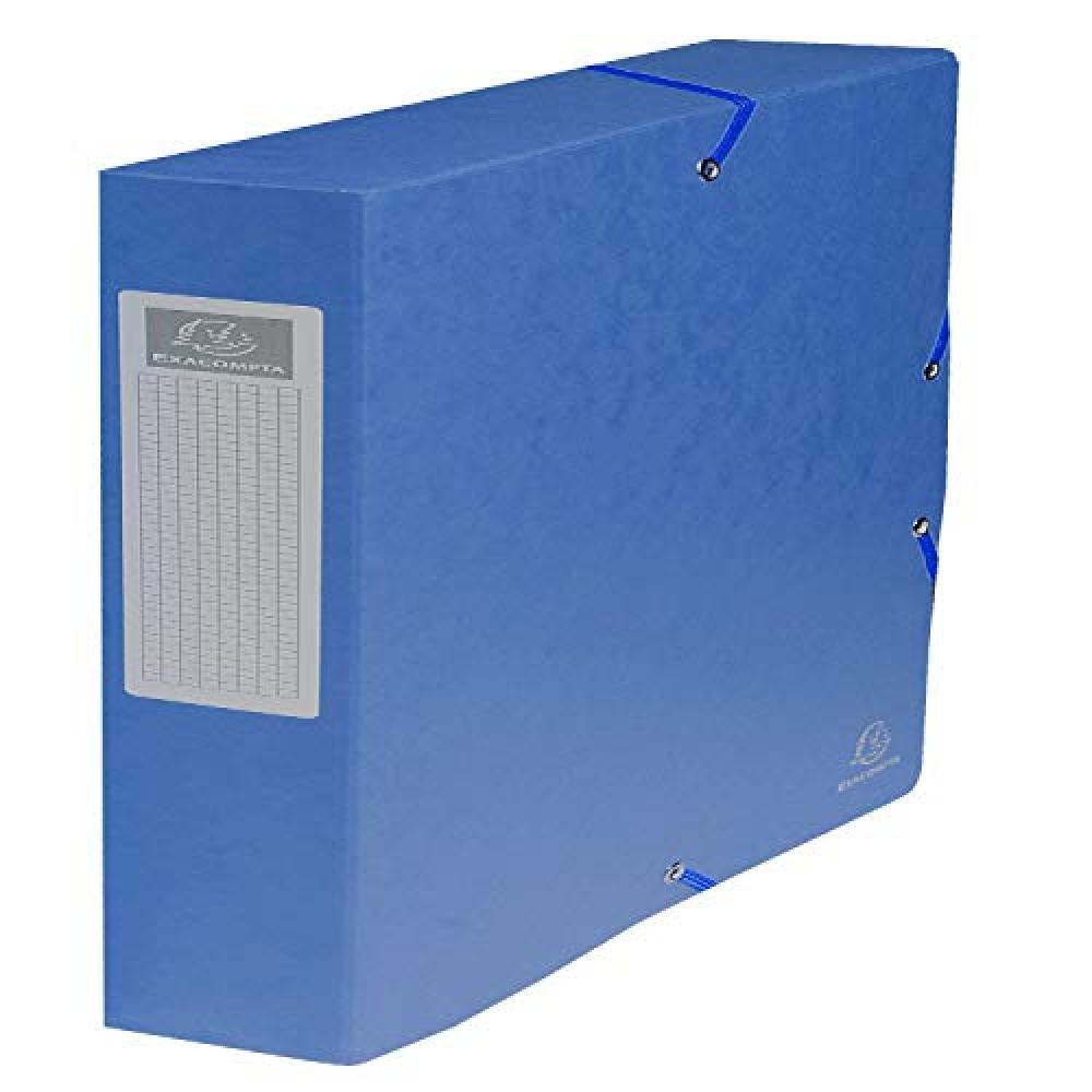 (TG. 24x32) Exacompta 50402E Scatole Archivio, 24x32 cm, Blu - NUOVO