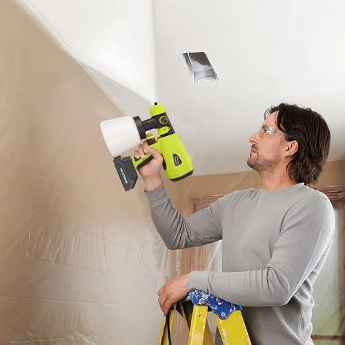 Kabellose Farbsprühpistole für Ryobi 18 V batteriebetrieben bürstenlos Motorlackierer - Bild 8 von 23