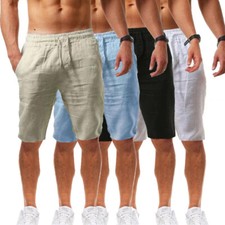 Men Jogger Jogging Sweat Pants Casual Sports Baggy Loose Solid Shorts