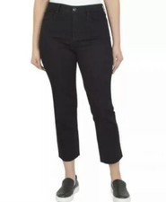 Seven7 Tower Straight High-Rise Crop Jean Women's size 10 Black NEW