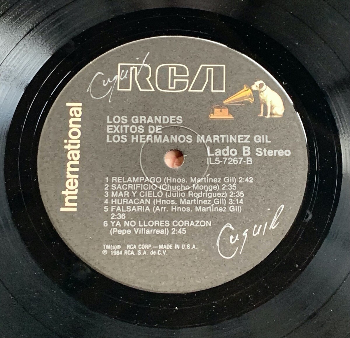 LOS HERMANOS GIL Grandes Exitos 1984 RCA USA LP Latin bolero
