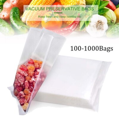 100-1000 Vacuum Seal Bags Quart 8x12 Food Saver Vacuum