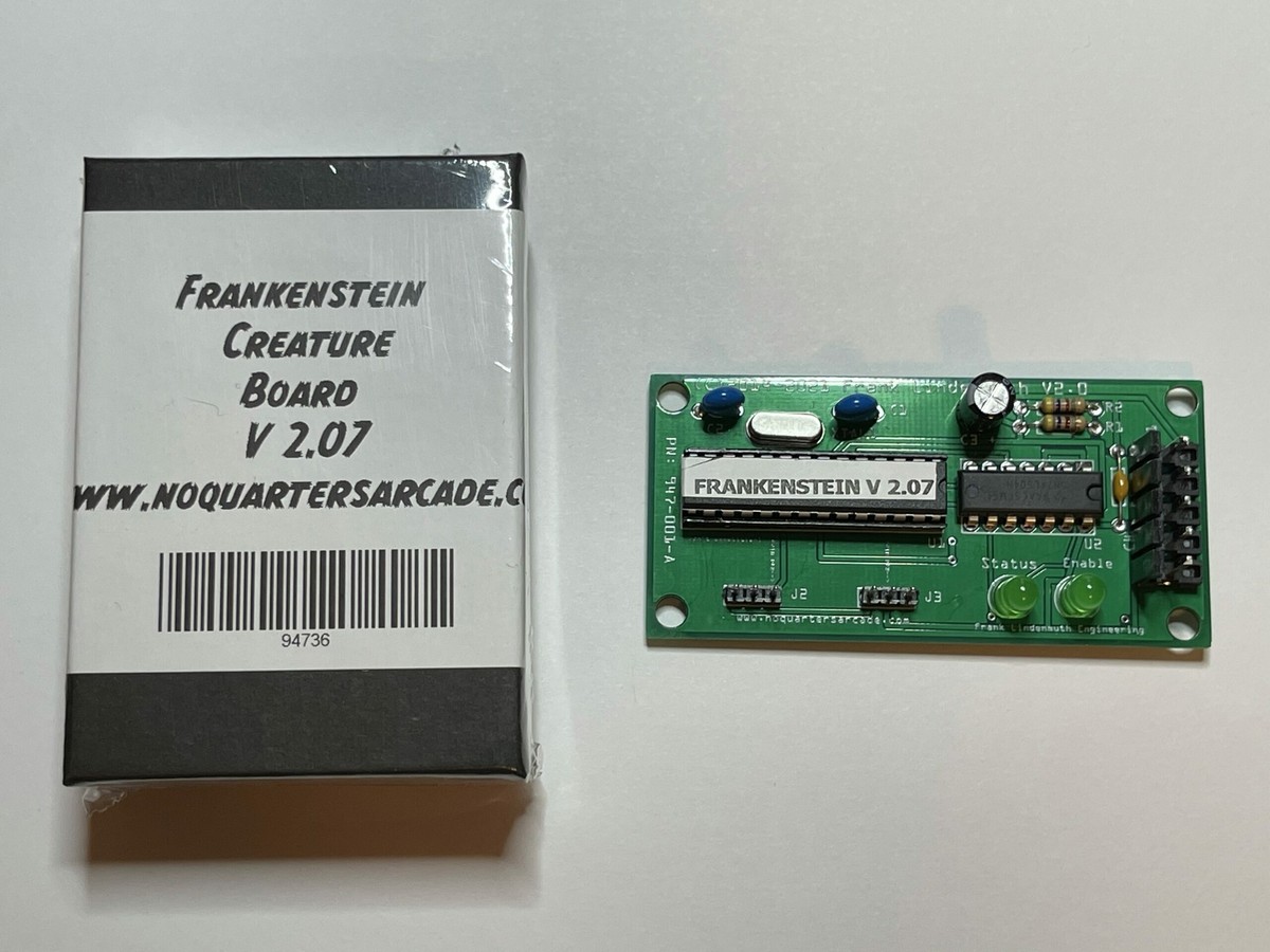 SEGA Frankenstein Pinball creature head controller board and servo