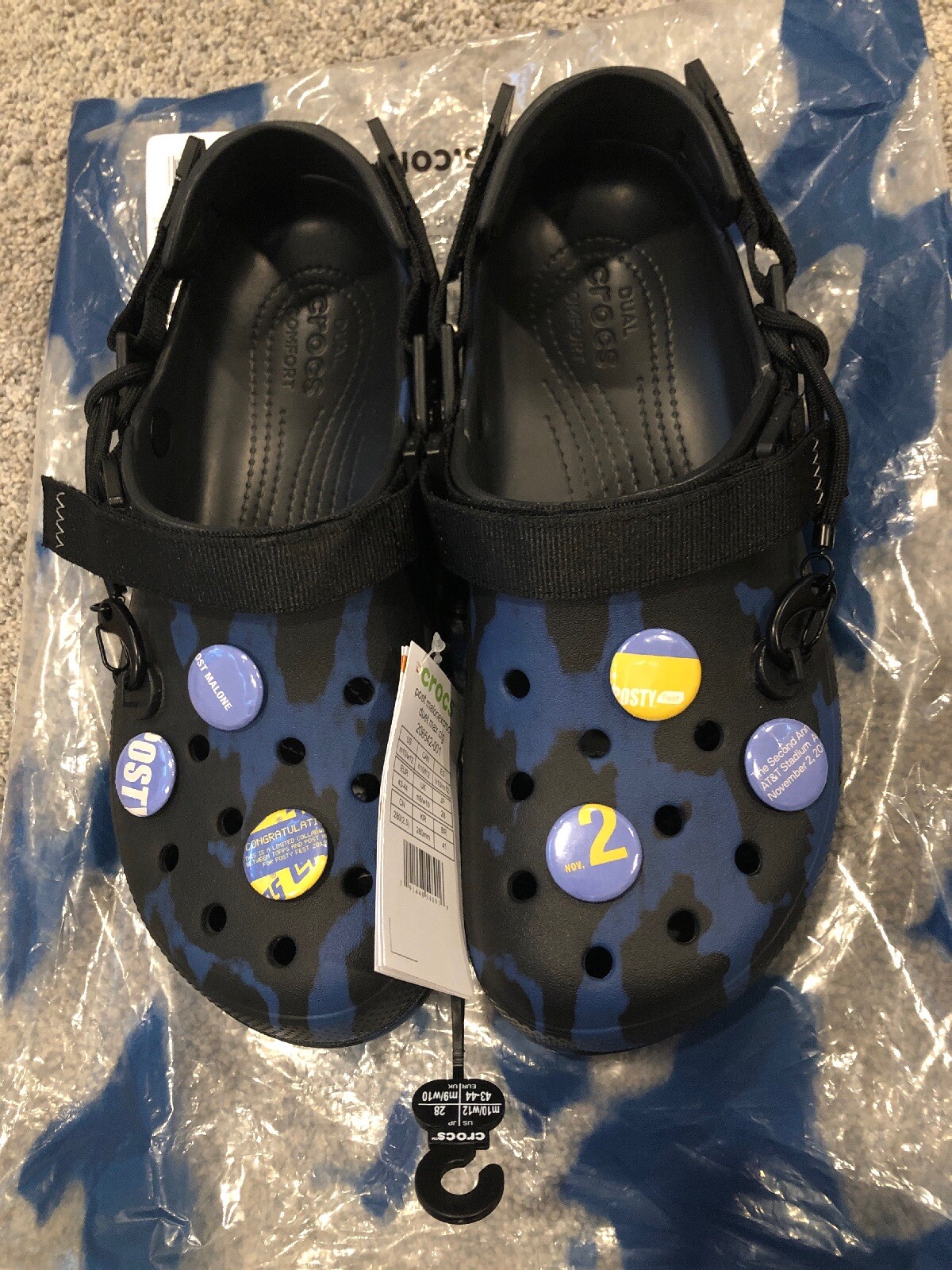 post malone crocs pins