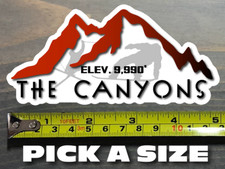 The Canyons Sticker Decal Utah Park City Snowbird Alta Mountain Ski Snowboard