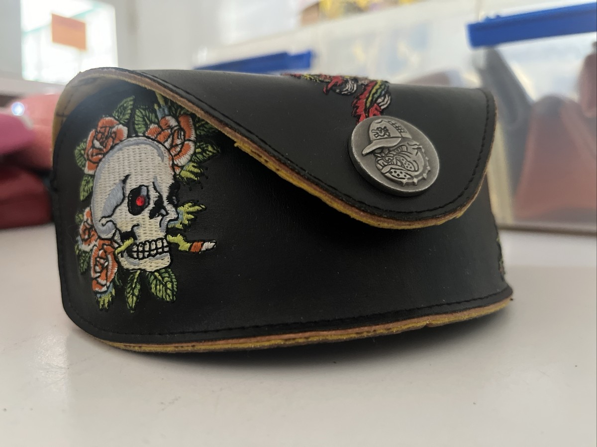 Ed Hardy Vintage Tattoo Eyewear Leather Sunglasses Case Ed Hardy Eyeglass Cases & Storage for sale | eBay main image 2