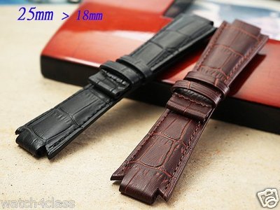 Genuine Leather 25mm band strap bracelet (fits) TISSOT T60 T Trend TXL L864/964