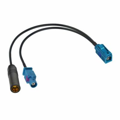 Car Antenna Splitter Car Stereo Cable 6'' For Head Unit CD Media Player Receiver