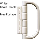 Door Handles Pull Bifold hinge patio smart aluminium folding white