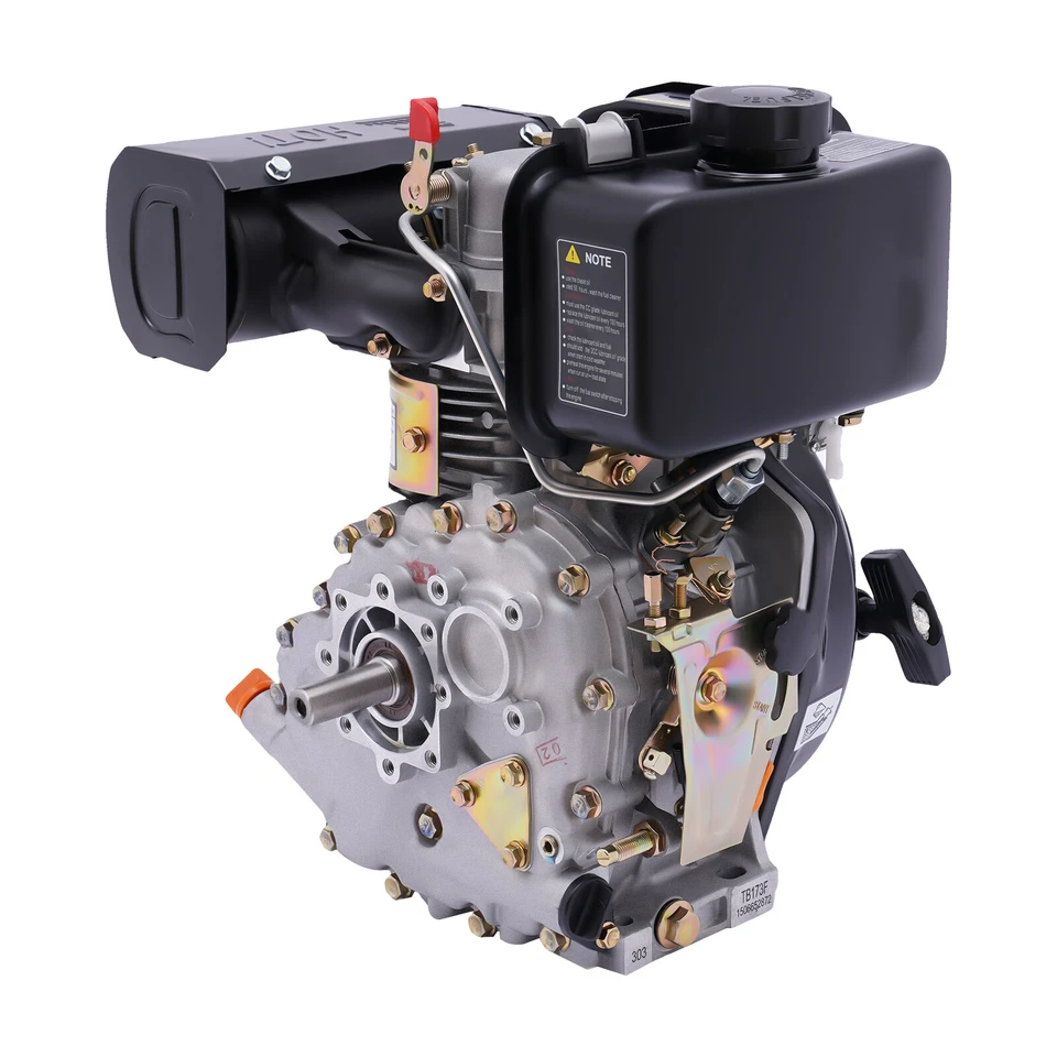 Motor diésel refrigerado por aire 4 tiempos monocilíndrico para maquinaria agrícola Foto 2 de 4