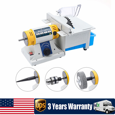 For Gem Jewelry Rock Bench Lathe Table Saw Polisher Cutting Polishing Machine