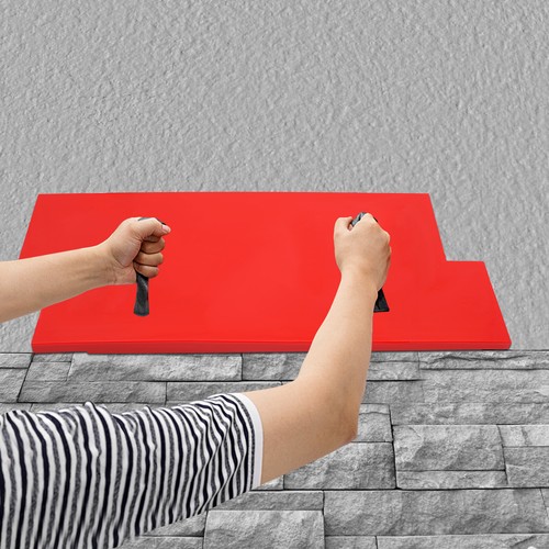 Juego de alfombrillas estampillas de hormigón alfombrilla con patrón similar a la piedra molde de pared de cemento PU para piso - Imagen 9 de 9