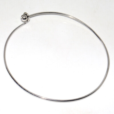 925 Silver Plated Vintage Taxco Choker Necklace Jewelry Size FreeSize'' MJ