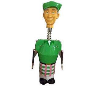 Novelty Golfer Corkscrew Humorous Gift Idea Golf Lovers Functional Unique Fun