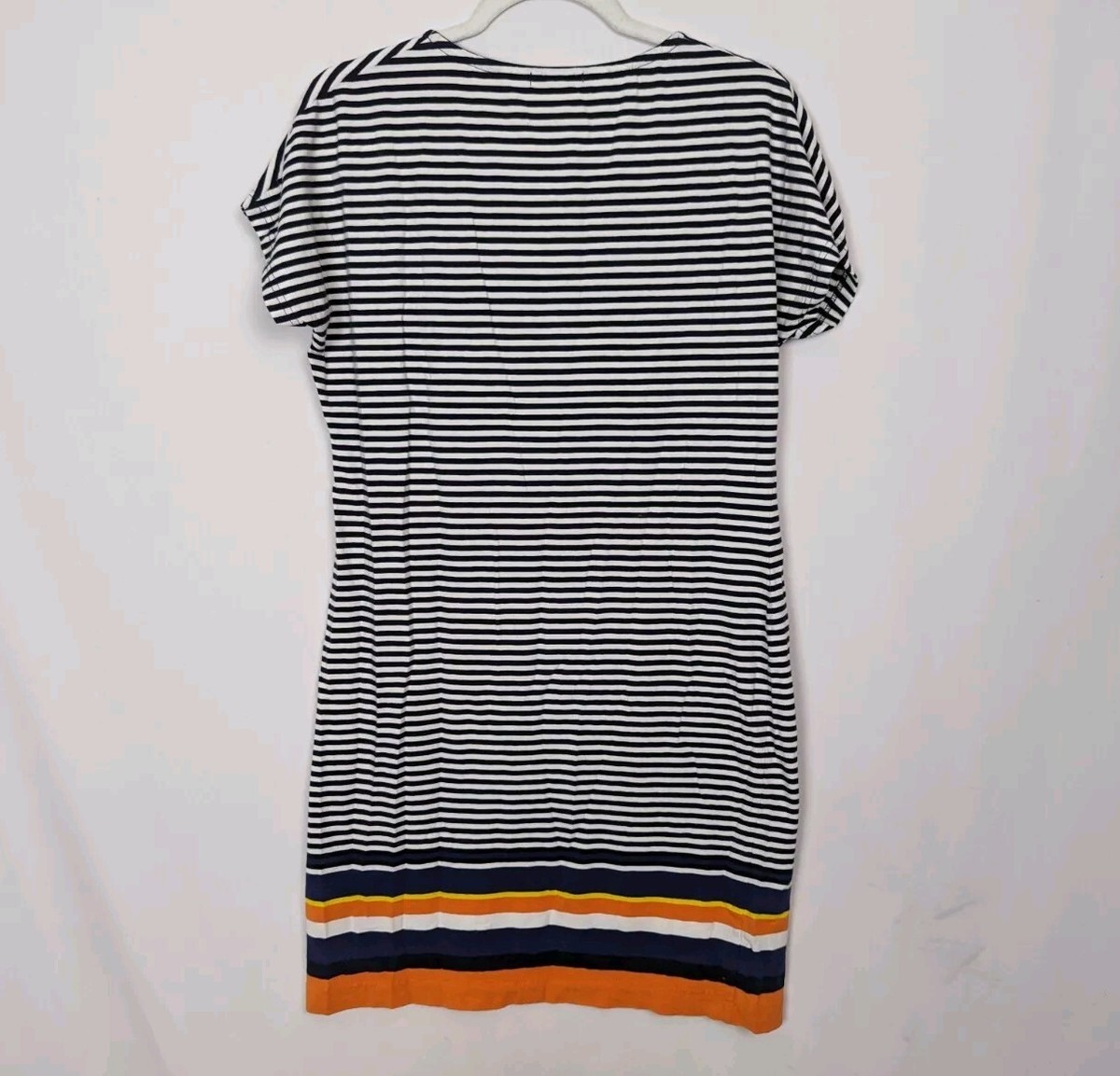 barbour t shirt dress Barbour Rowlock Gray White Striped Belted T Shirt Dress Womens US 8 UK 12 NWT