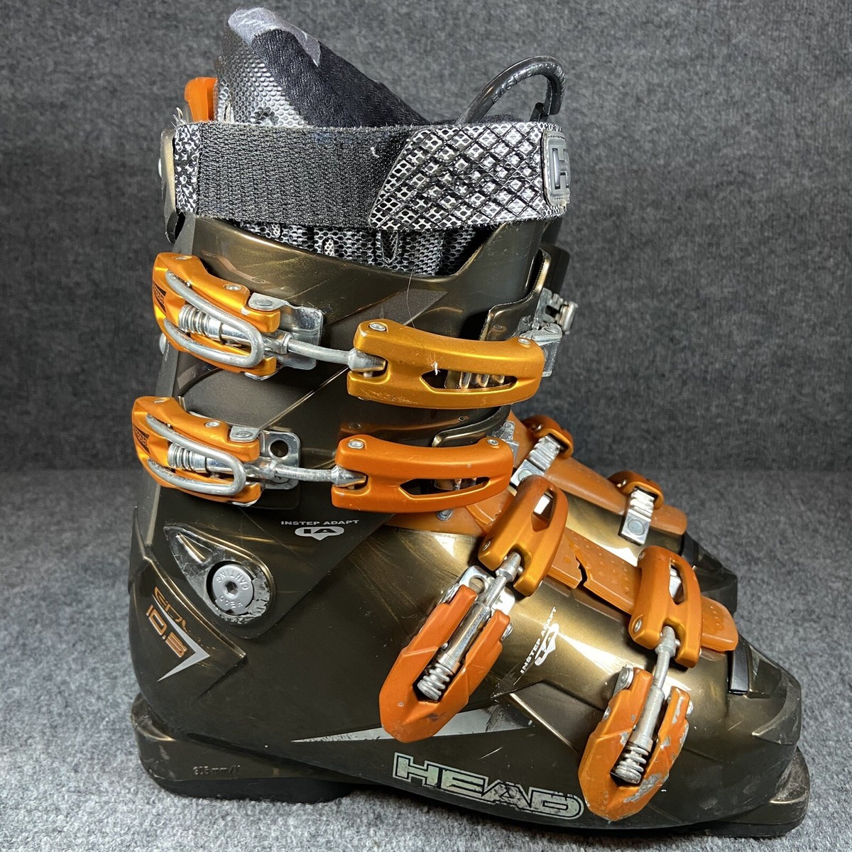 Ski Boots Head Edge Men's 10.5 Orange Instep Adapt Preowned