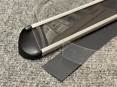 FITS STANLEY VIDMAR Vidmar Paper and Clear Plastic Cover Drawer Label Edge Backing Stanley BLACK