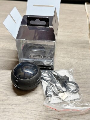 X-MINI V1.1 TRAGBARER KAPSEL LAUTSPRECHER SCHWARZ USB LADEN MP3 LAPTOP IPHONE