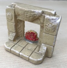 Vintage Plaster  Fireplace 16th Scale