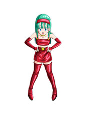 Bulma Dragon Ball Weatherproof Anime Sticker 6" Car Decal