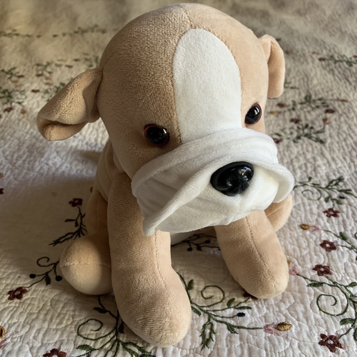 Intelex Warmies Plush DOG Bulldog Microwavable Heat Therapy Lavender