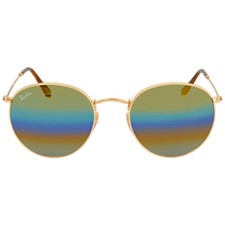 Ray-Ban Rainbow flash RB3447 001/C4 53-21- 145 3N Sunglasses mirrored