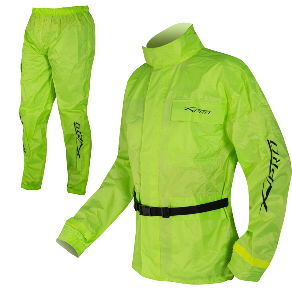 Combinaison Vetements Antipluie Housse Fluo Blouson Pantalon Securité Pluie - Photo 1/4