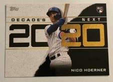 2020 Topps Series 1 Baseball Decades Next NICO HOERNER Cubs RC #DN-22