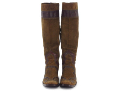 miu miu boots Western suede Authentic used T17440 | eBay