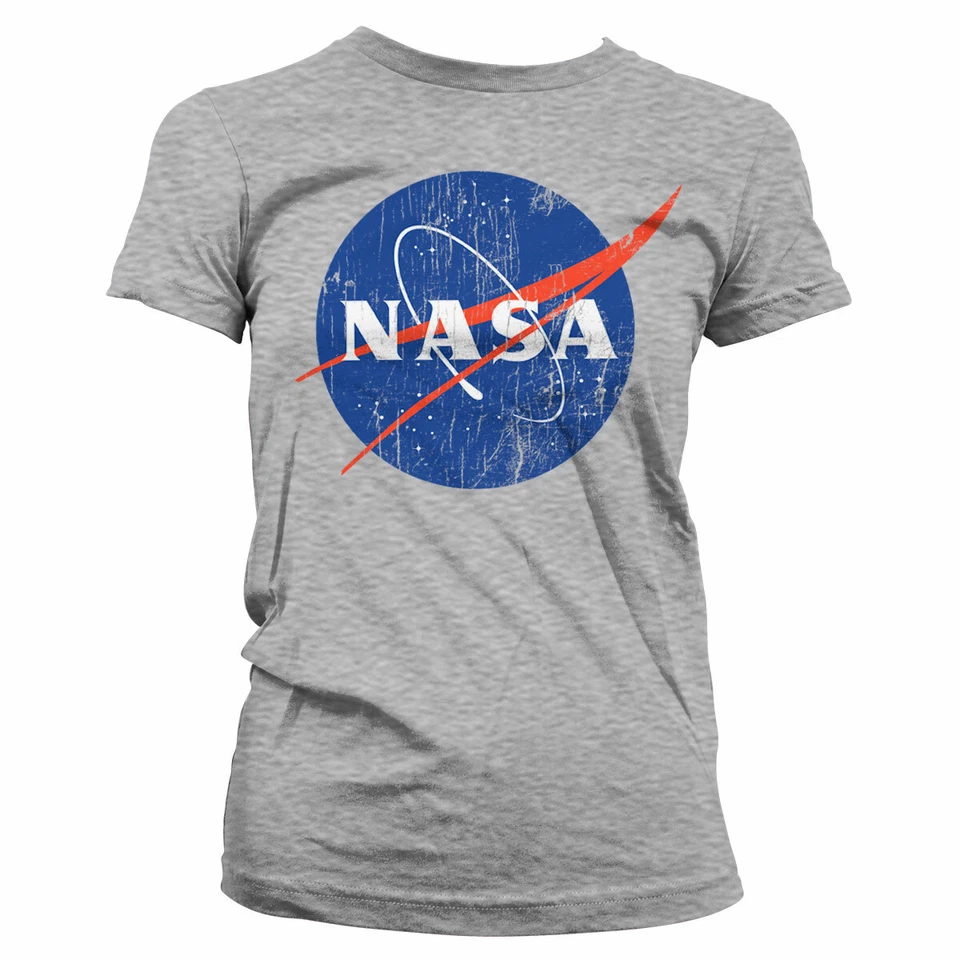 Officially Licensed NASA Washed Insignia Women's T-Shirt S-XXL Sizes