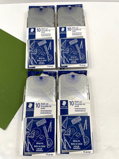 Staedtler Math Set 10 Piece Drawing Measuring Tool Protractor Compass Lot of 4