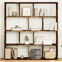 BüCherregal RäUchereiche Holzwerkstoff 132X29X141,5 Cm Standregal