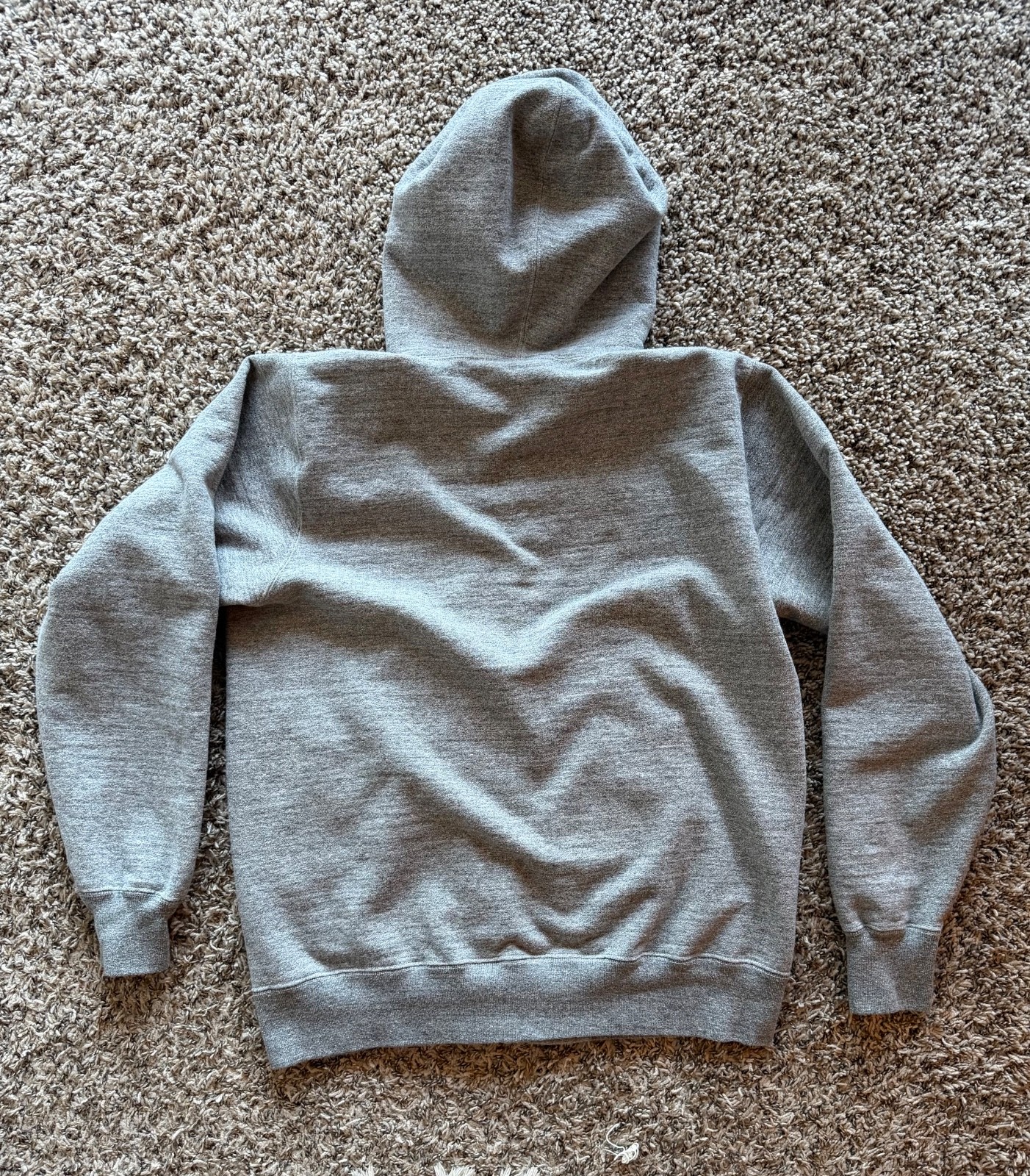 Buzz Rickson Loopwheel Hoodie-Gray Large BR65623 - image 2