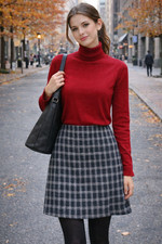 Vintage Amanda Smith Plaid Skirt, Size 12