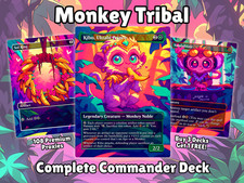 Kibo Monkey Commander Deck Voja MTG EDH Anime Style Proxy Deck