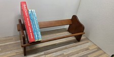 Vintage MCM Wooden Tabletop Countertop Book Trough Stand Shelf Cottagecore