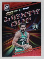 2023-24 Panini Donruss Optic Lights Out Red Prizm 81/99 Jayson Tatum #7 0y2q